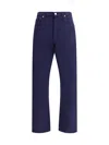Prada Men Straight Leg Tapered Jeans In Blue