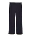 Prada Men's Pleated Twill Pants In Blue