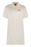 Prada Polokleid Aus Baumwoll-fleece In Panna