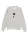 Prada Long-sleeved Sweatshirt In Gray