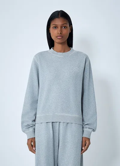 Prada Cotton Sweatshirt In Gray