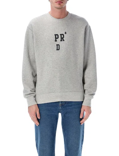 Prada Cotton Sweatshirt - Men In Gray