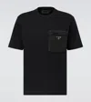 Prada Cotton T-shirt With Nylon Pocket