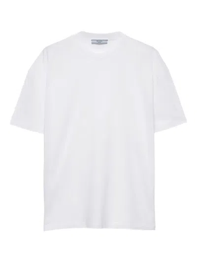 Prada Cotton T-shirt In White