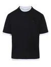 Prada Short Sleeves Crewneck T-shirt In Black