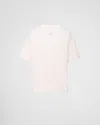 Prada Cotton T-shirt In Neutral