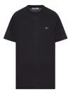 Prada Cotton T-shirt In Black