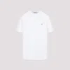 Prada Triangle Logo Cotton T-shirt In White