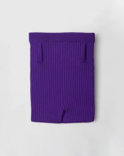 Prada Strumpfhose Aus Baumwolle In Violett