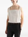 Prada Cotton Top In White