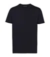 Prada Cotton Triangle T-shirt In Black