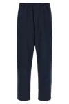Prada Pantalone In Cotone Blu Navy Uomo In Blue