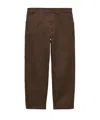 Prada Cotton Chino Trousers In Green