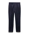 Prada Cotton Trousers In Navy Blue