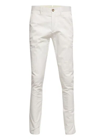 Pre-owned Prada Cotton Trousers In White