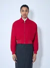 Prada Jackets With Long Sleeves And Ribbed Hem In Red