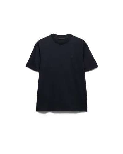 Prada Cotton T-shirt In Black