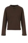Prada Cotton Jersey T-shirt In Brown