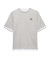 Prada Cotton T-shirt In Dali Lime/white
