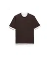 Prada Cotton T-shirt In Brown