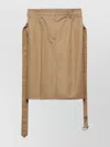 Prada Belted Cotton Pencil Skirt