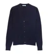 Prada Triangle-patch Buttoned Cardigan In Blue
