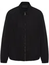Prada Cotton Blouson Jacket In Schwarz