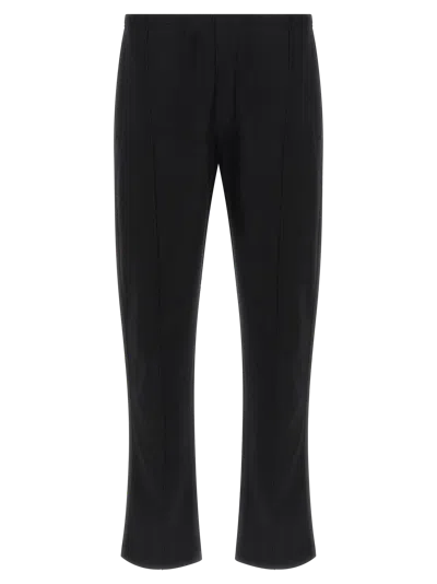 Prada Cotton-blend Drawstring Joggers In Black