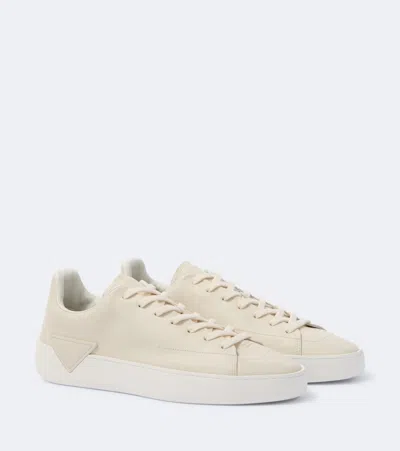 Prada Court Leather Sneakers In Multi