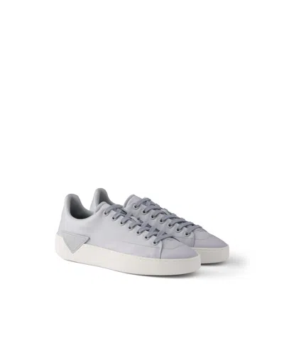 Prada Court Re-nylon Sneakers In Gray