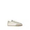 Prada Cream Lamb Ovis Aries Aries Low Top Sneakers In White