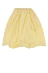 Prada Voluminous Taffeta Skirt Balloon Silhouette In Yellow