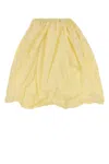 Prada Voluminous Taffeta Skirt Balloon Silhouette In Yellow