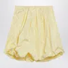 Prada Voluminous Taffeta Skirt Balloon Silhouette In Yellow