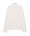 Prada Crepe Chine Shirt In Nude