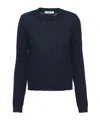 Prada Cashmere Crewneck Knitwear F 5 In Blue