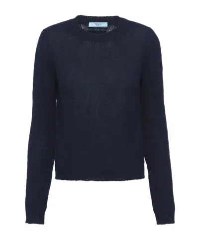 PRADA PRADA CREWNECK KNITTED JUMPER