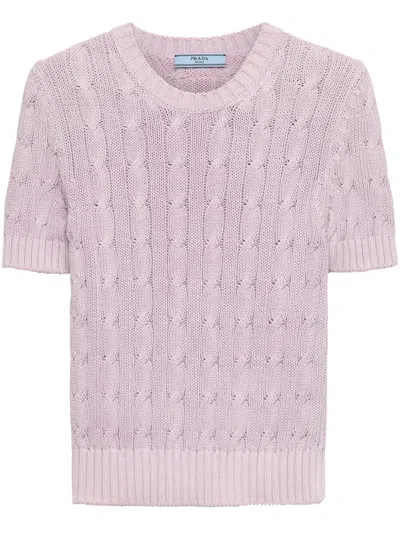 PRADA CREW-NECK COTTON JUMPER