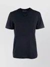 Prada Crew Neck Embellished Detail Short Sleeves Top In Blue