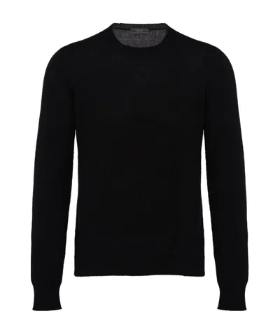 Prada Recycled-silk Sweater In Black