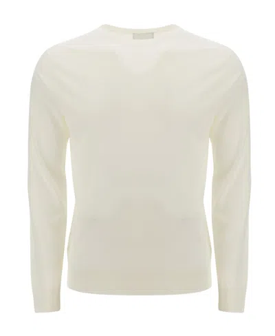 Prada Crew Neck Jumper In White