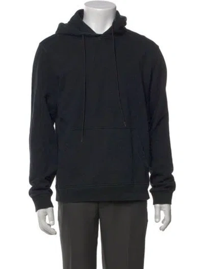 Pre-owned Prada Crew Neck Long Sleeve Hoodie In Black