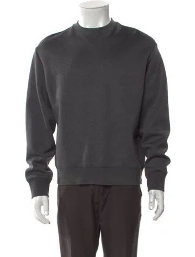 Pre-owned Prada Crew Neck Long Sleeve Sweatshirt In Gray