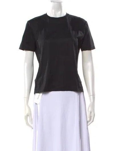 Pre-owned Prada Crew Neck Short Sleeve T-shirt In Black