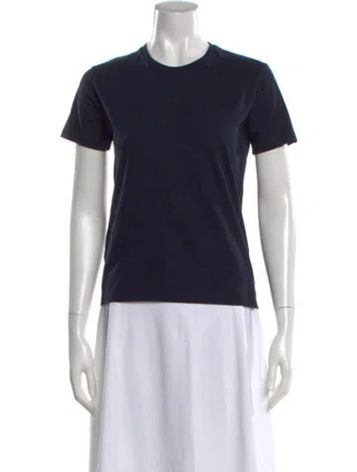 Pre-owned Prada Crew Neck Short Sleeve T-shirt In Blue