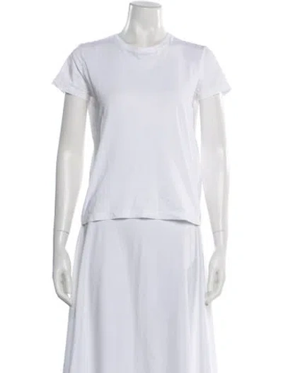 Pre-owned Prada Crew Neck Short Sleeve T-shirt In White