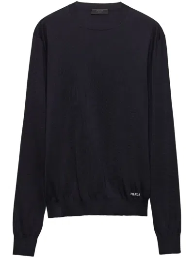 PRADA PRADA CREW NECK SILK JUMPER