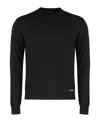 Prada Logo Patch Silk Crewneck Sweater
