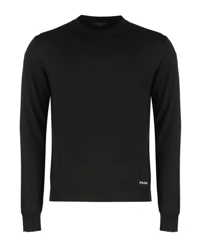 PRADA PRADA CREW NECK SILK JUMPER