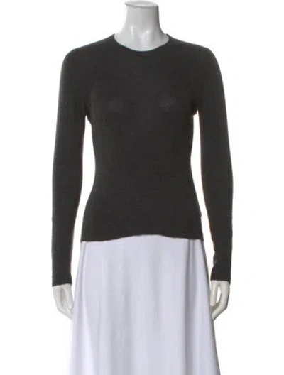 Pre-owned Prada Crew Neck Sweater In Gray